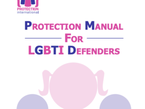 Protection Manual For LGBTI Defenders