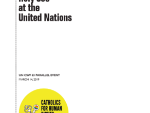 Report on the Holy See at the United Nations